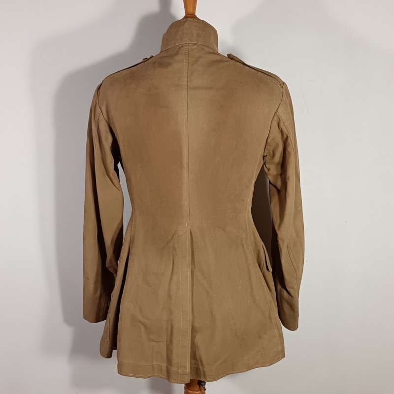 VAREUSE VESTE OFFICIER MODELE 1893 TROUPE COLONIALES ET LEGION COULEUR BEIGE SABLE TONKIN CHINE ANNAM